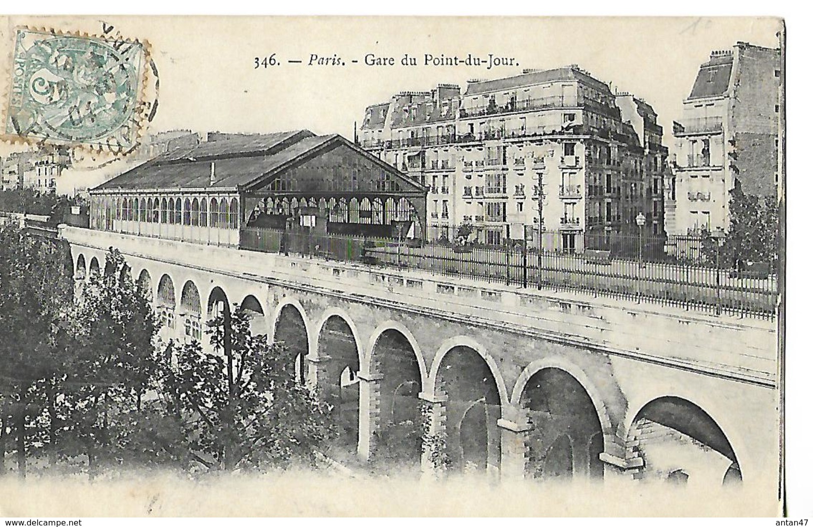 CPA 75 PARIS 1904 / Gare Du POINT-DU-JOUR - Metropolitana, Stazioni