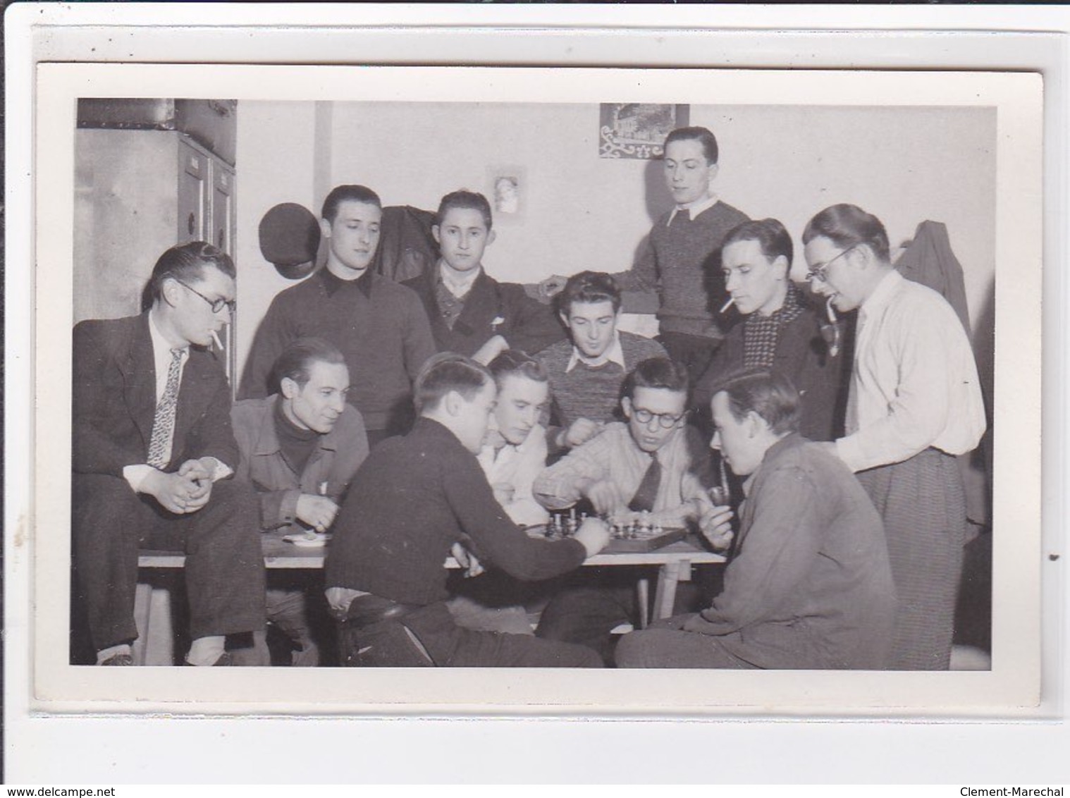 ECHECS (chess) : lot de 5 cartes photos d'un tournoi à Vienne en 1943 (Autriche) - tres bon etat