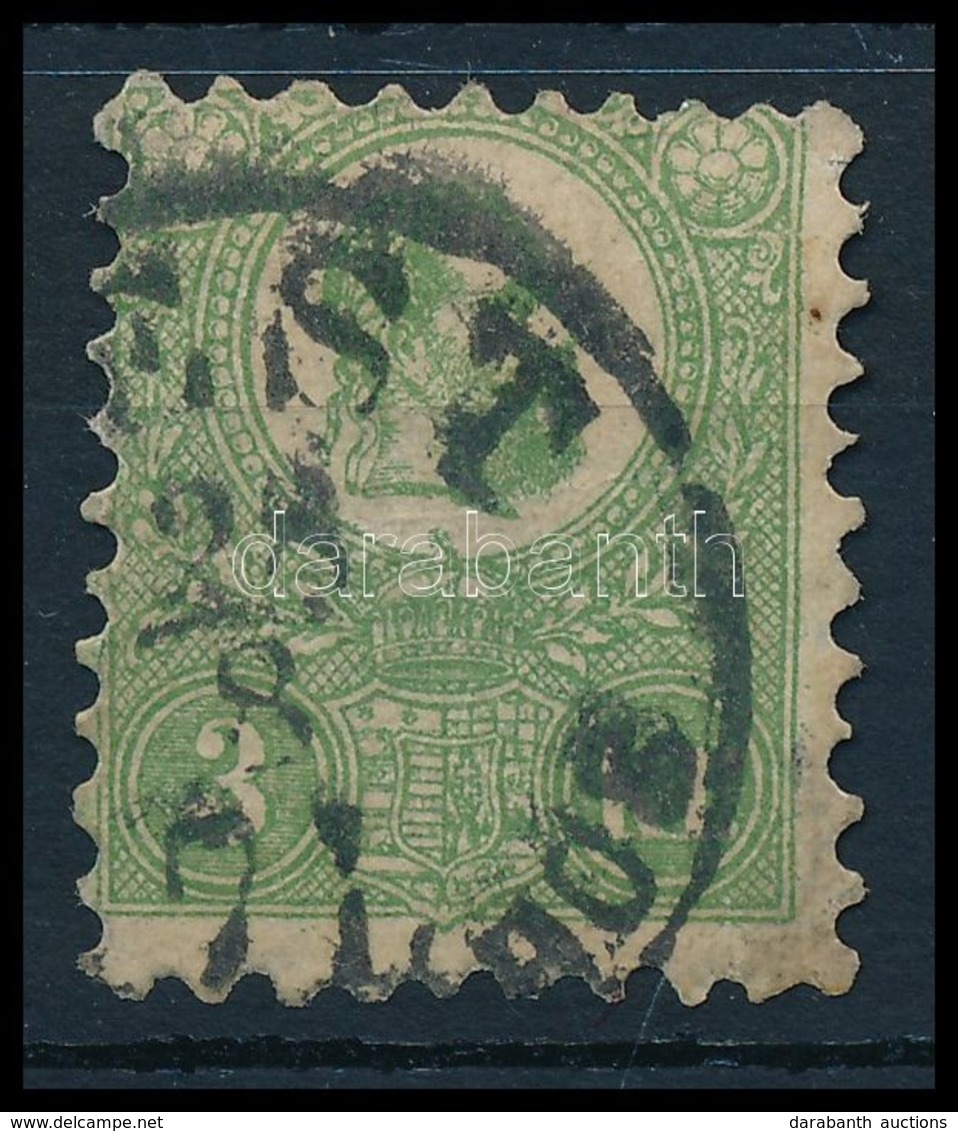 O 1871 Kőnyomat 3kr '(P)EST / (LIPÓT VÁ)ROS' (140.000) (enyhe Törés / Light Fold) - Altri & Non Classificati