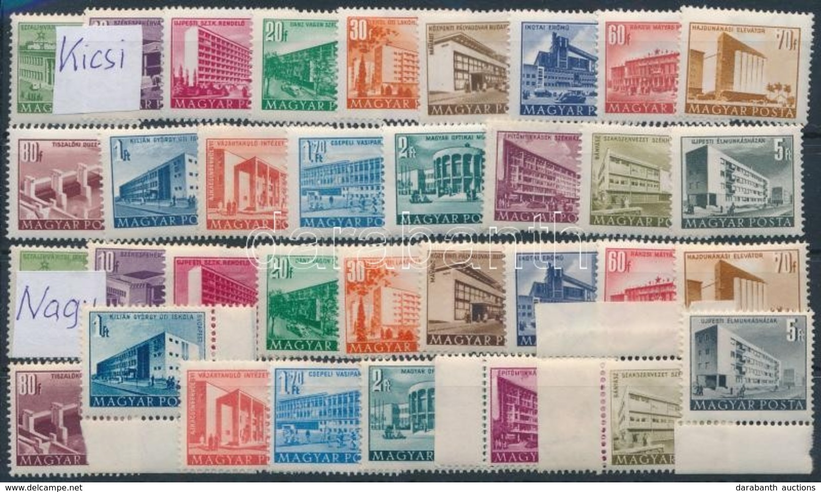 ** * 1951/53 Épületek I. Kis és Nagy Képméretű Sorok - Other & Unclassified