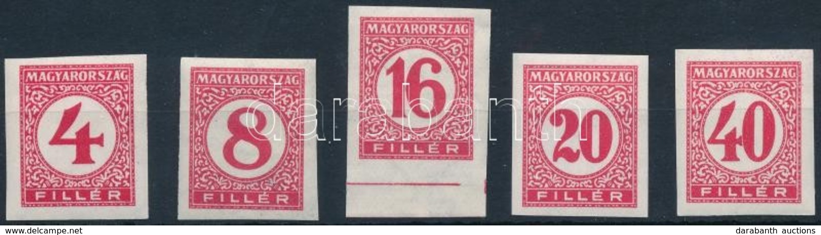 ** 1926 Pengő-fillér Portó (I.) Vágott Sor (1.200) - Other & Unclassified