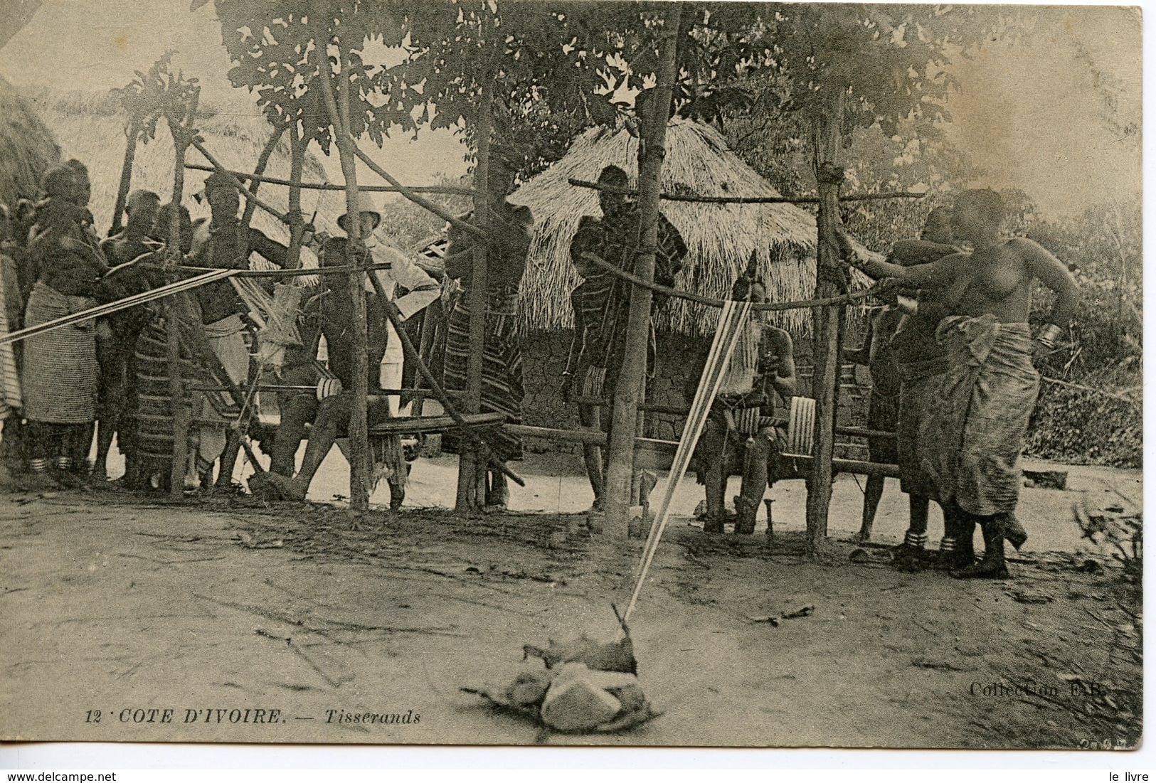 370. CPA CÔTE-D'IVOIRE. TISSERANDS 1912 - Côte-d'Ivoire