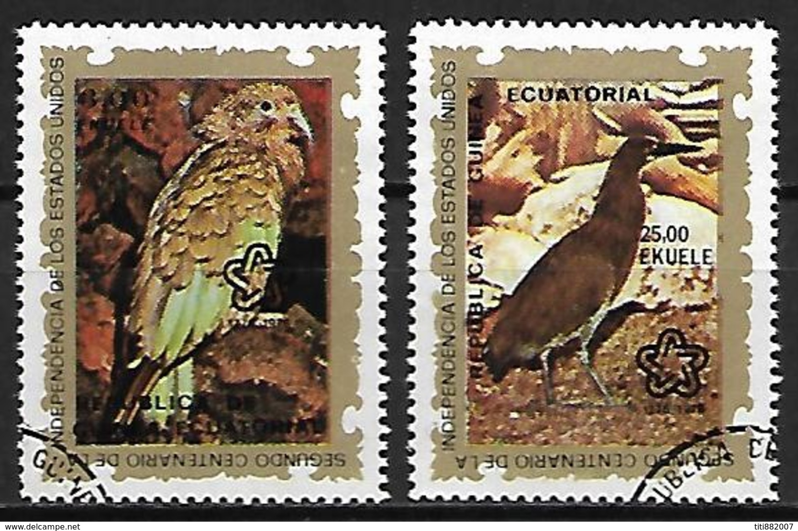 GUINEE  EQUATORIALE      -   OISEAUX  /  Perroquet    -       Oblitérés  . - Guinée Equatoriale