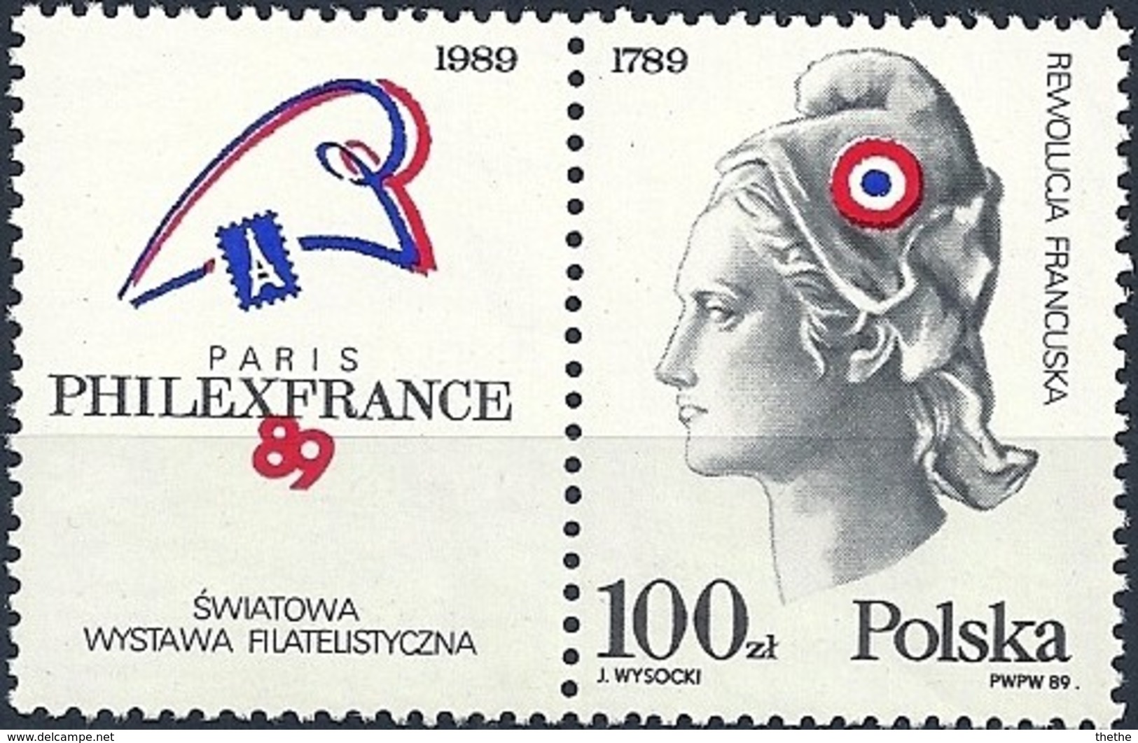 POLOGNE -  Bicentenaire De La Révolution Française Et "Philexfrance'89" - Franz. Revolution