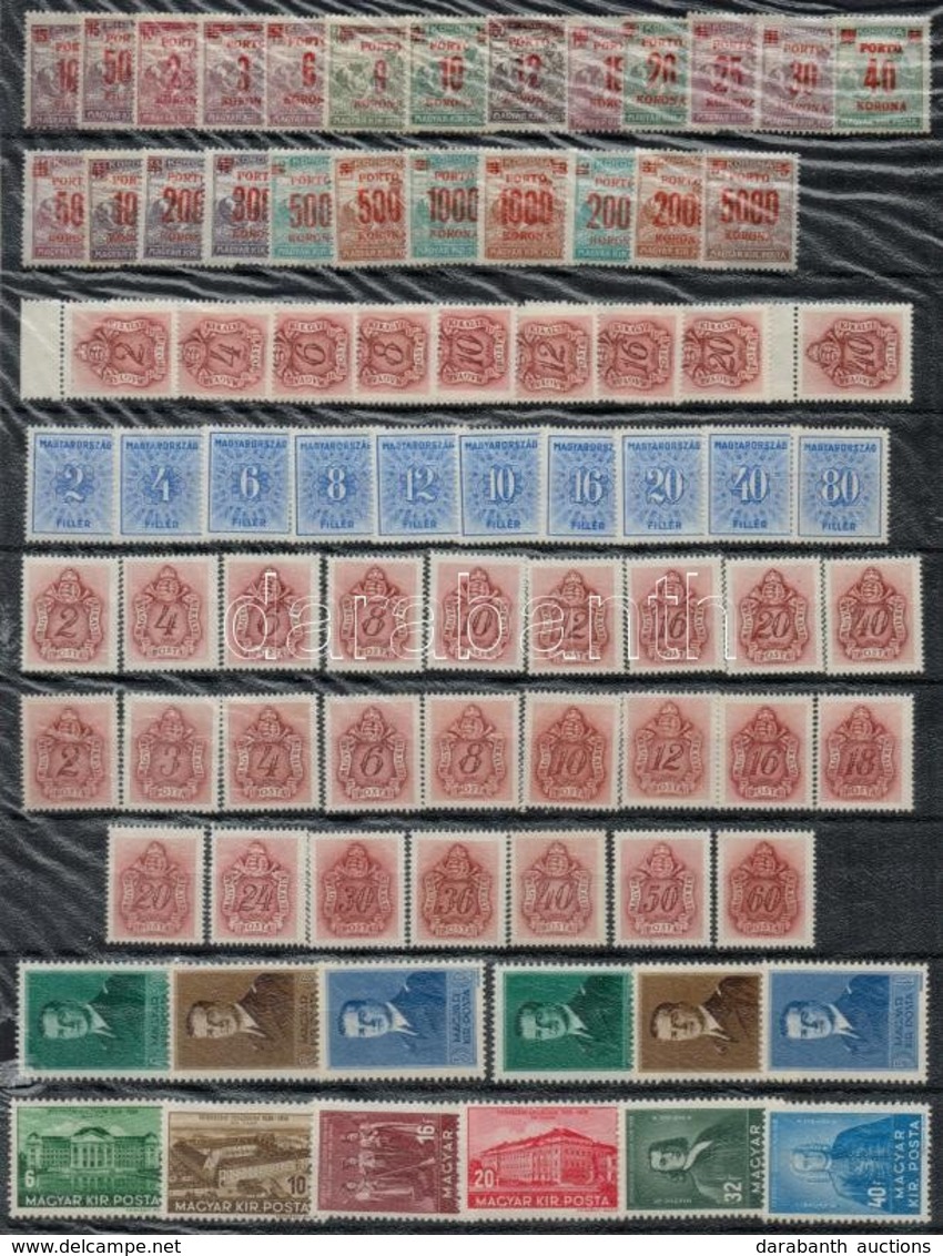 ** 1921-1941 Sorok, önálló értékek, Portóbélyegek,  2 Db A/4 Berakólapon (cca. 36.000) - Autres & Non Classés