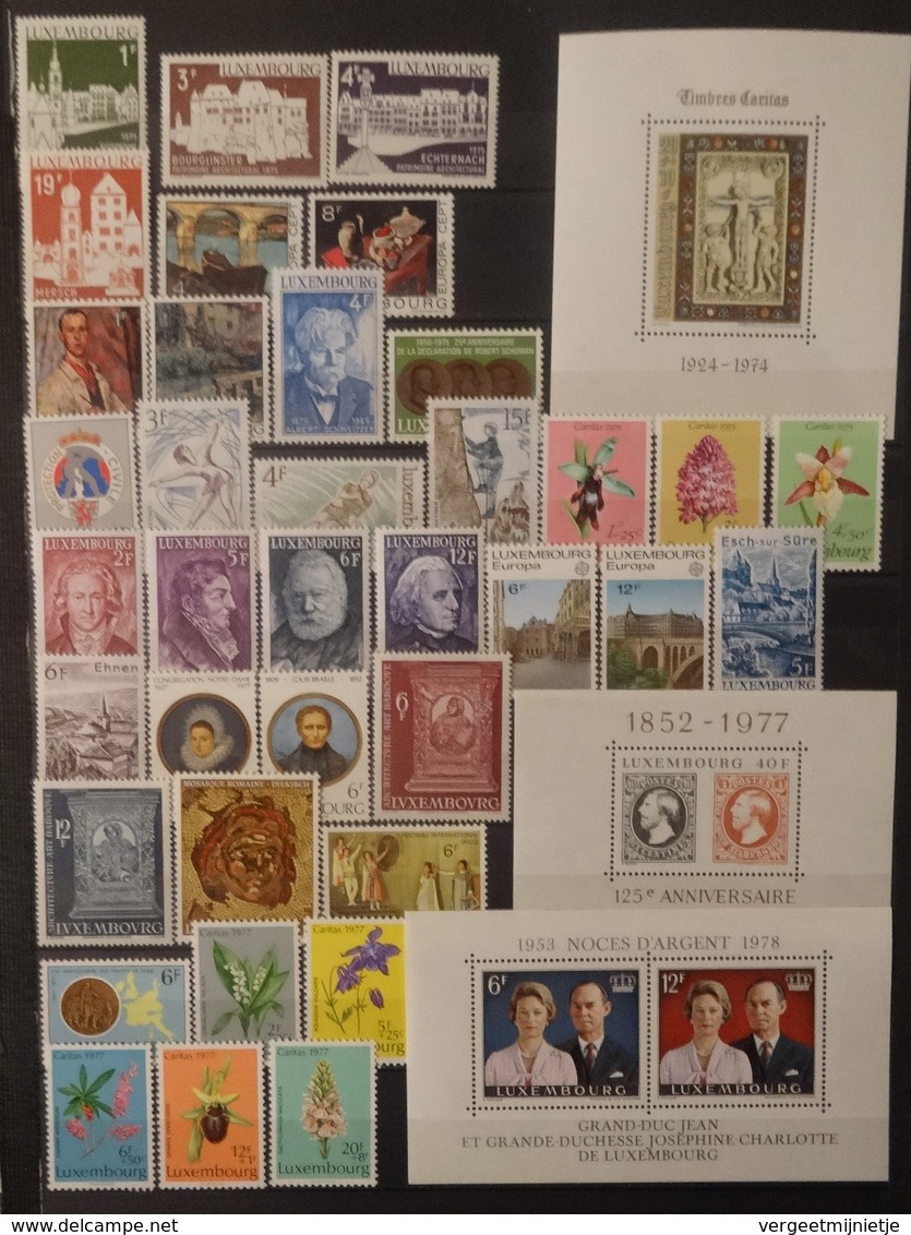 Luxemburg 1975   Van Nr.  900   Tot  961     Niet Gebruikt /  Postfris **   Zie Foto   CW 36,50 - Unused Stamps