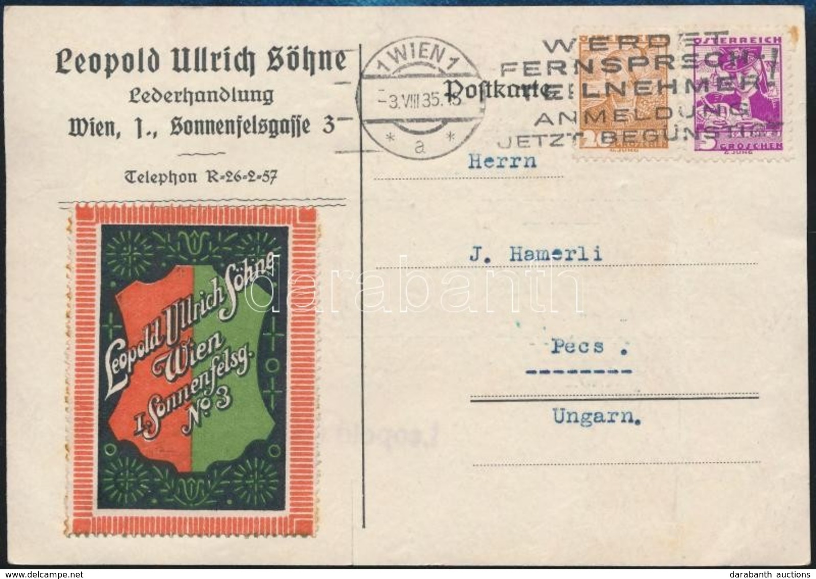 Ausztria 1935 - Autres & Non Classés