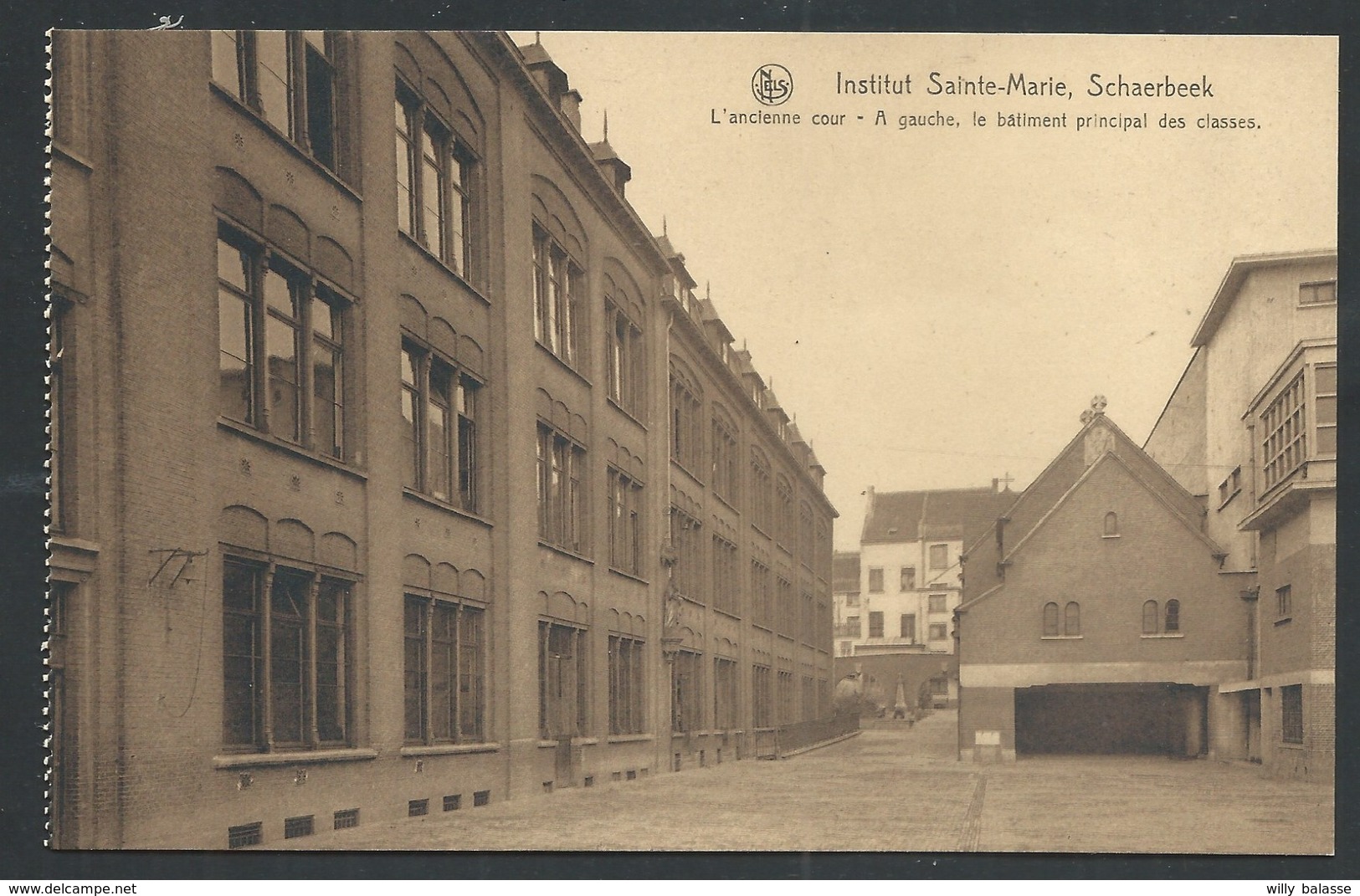 +++ CPA - SCHAERBEEK - SCHAARBEEK - Institut Ste Marie - L'ancienne Cour - Bâtiment Principal Des Classes - Nels   // - Schaarbeek - Schaerbeek