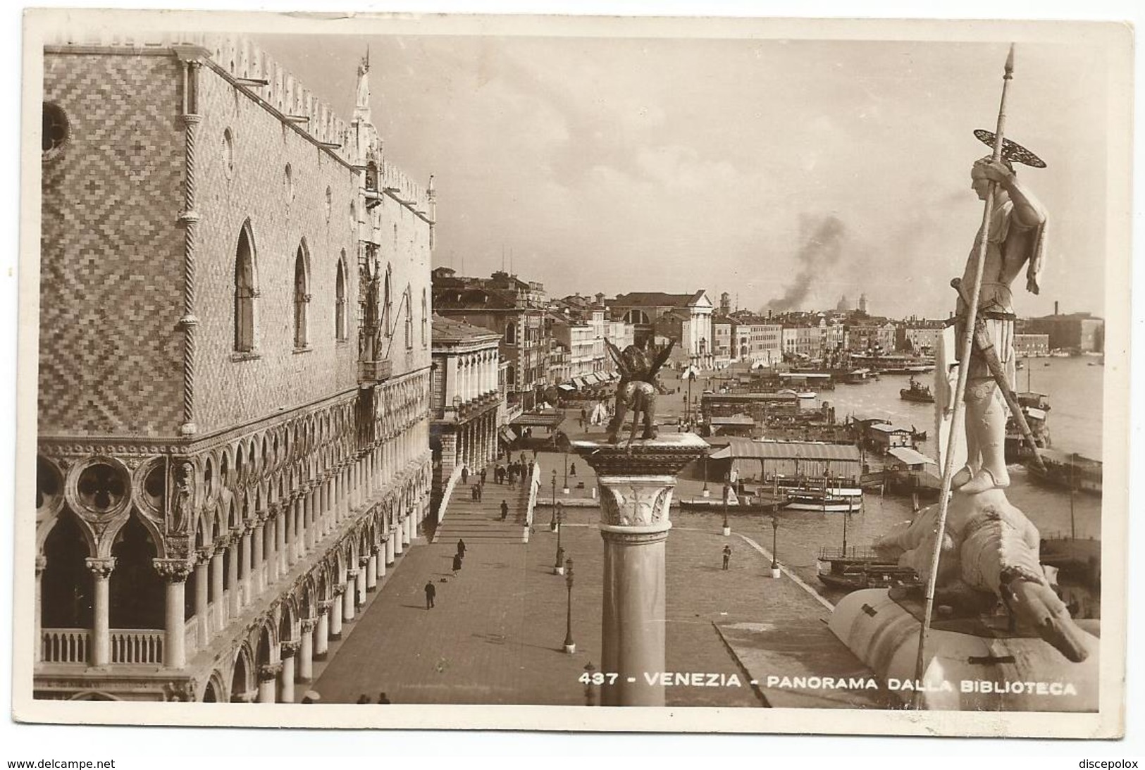 W555 Venezia - Panorama Dalla Biblioteca - Library Bibliotheque / Viaggiata 1942 - Venezia