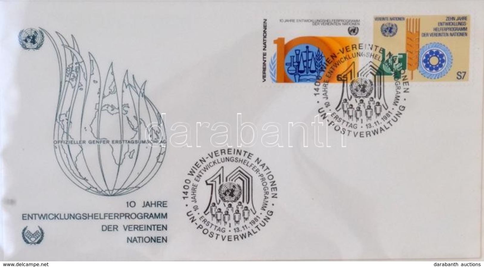 ENSZ Bécs FDC Gyűjtemény, 47 Db Szép állapotú Levél (Mi Ca. EUR 140,-) / UN Vienna Collection Of FDC's, 47 Pieces - Other & Unclassified