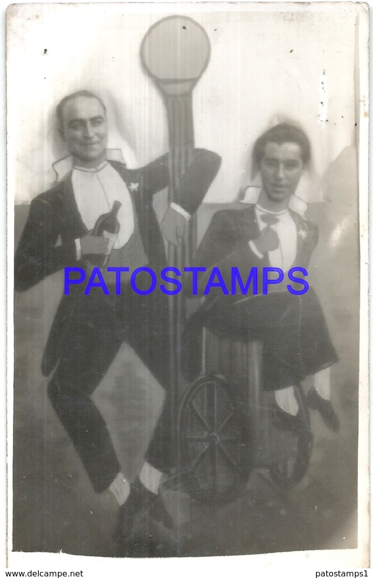 106333 ARGENTINA BUENOS AIRES PARQUE JAPONES TWO MAN DRUNK CURTAIN TELON PHOTO NO POSTAL POSTCARD - Photographs