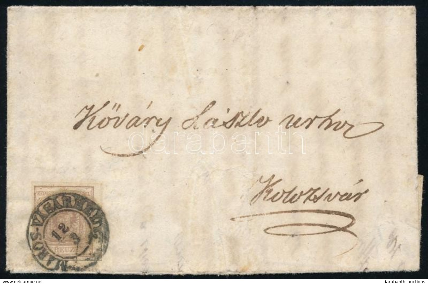 1853 6kr HP Levélen 'MAROS-VÁSÁRHELY' - 'CLAUSENBURG' - Other & Unclassified