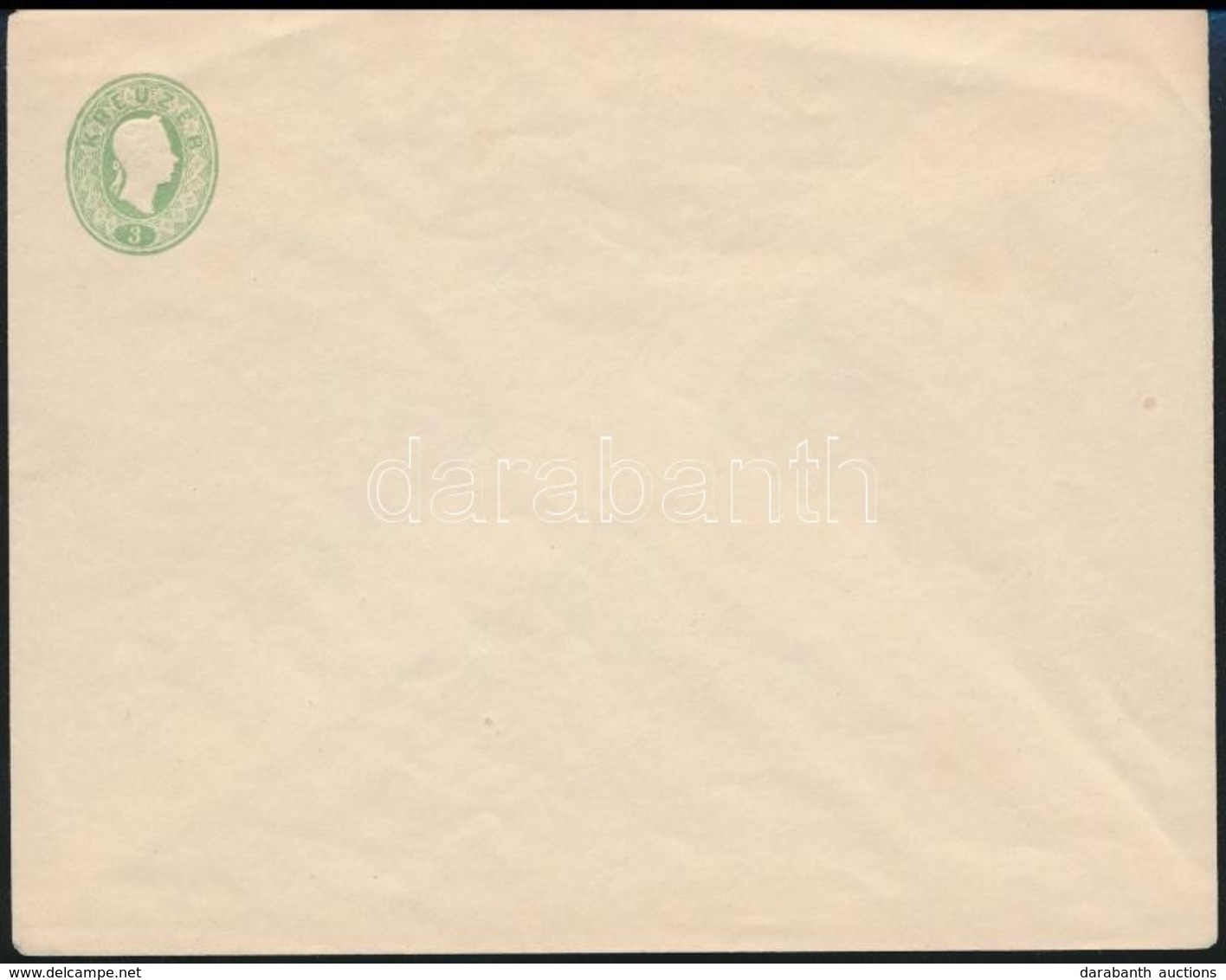 1861 Használatlan Nagyalakú 3kr Díjjegyes Boríték - Other & Unclassified