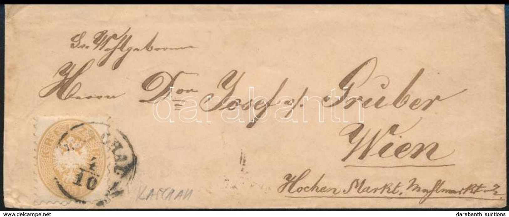 ~1864 15kr Levélen  '(KAS)CHAU' - Other & Unclassified