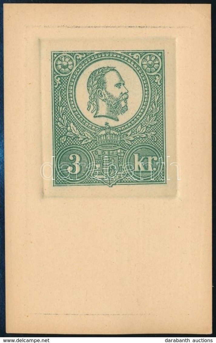 1921 3kr Számozott Emléklap / Essay (példányszám / Issue 1000 Pcs) - Other & Unclassified