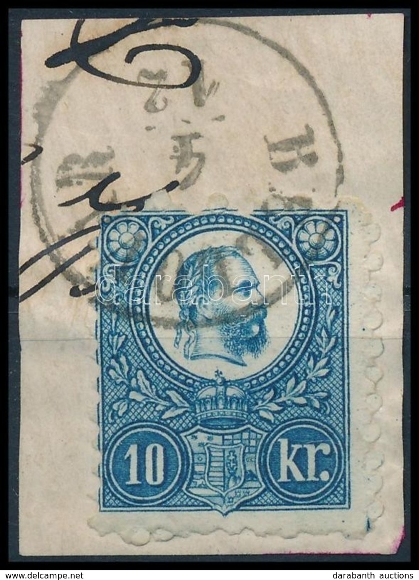 1871 Réznyomat 10kr Kivágáson 'BELLOVÁR' R! - Sonstige & Ohne Zuordnung