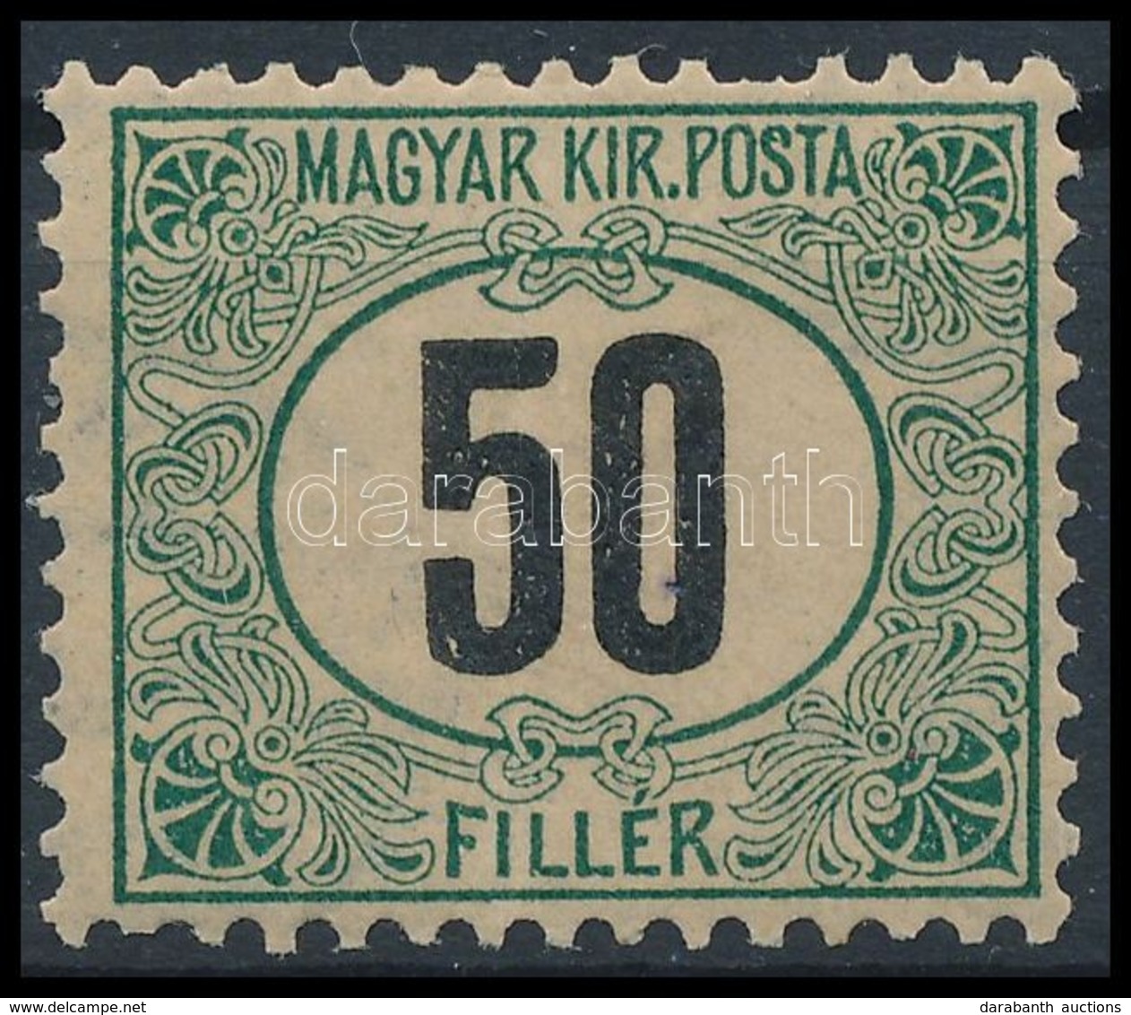 * 1905 Zöldportó A 50f (foghiba / Missing Perf) - Other & Unclassified