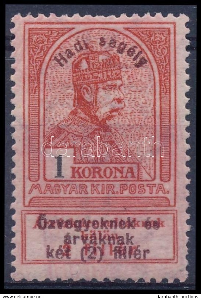 ** 1914 Hadisegély 1K Szép Tiszta Darab, A Papír Rózsaszínes Elszíneződéssel A Festék Miatt (26.000+) - Other & Unclassified