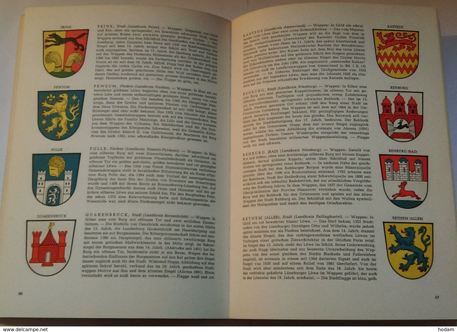 "Deutsche Wappen", Band 5 Niedersachsen Und Schleswig-Holstein, Gute Erhaltung - Albums & Catalogues