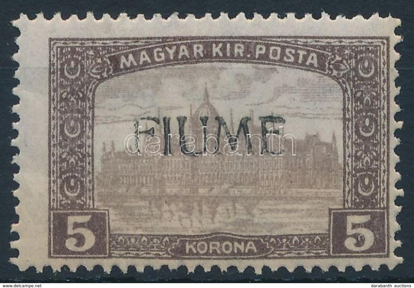 ** Fiume 1918 Parlament 5K Kézi Felülnyomással, Garancia Nélkül (**180.000) - Otros & Sin Clasificación