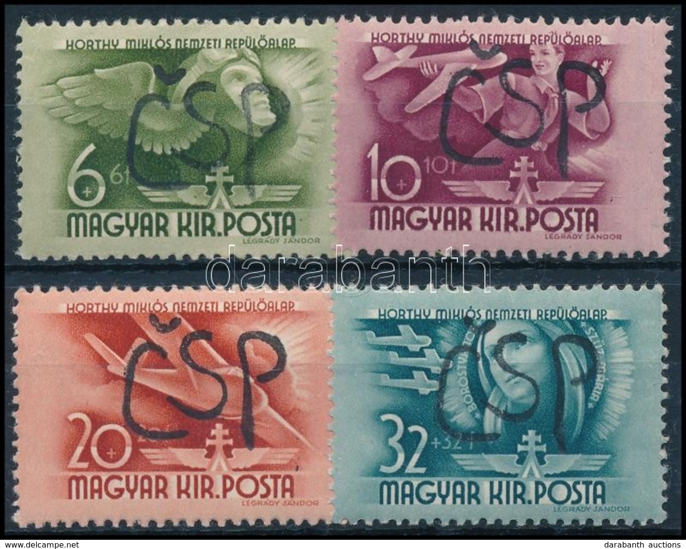 ** Trencsén 1945 Sor, Szignóval - Other & Unclassified