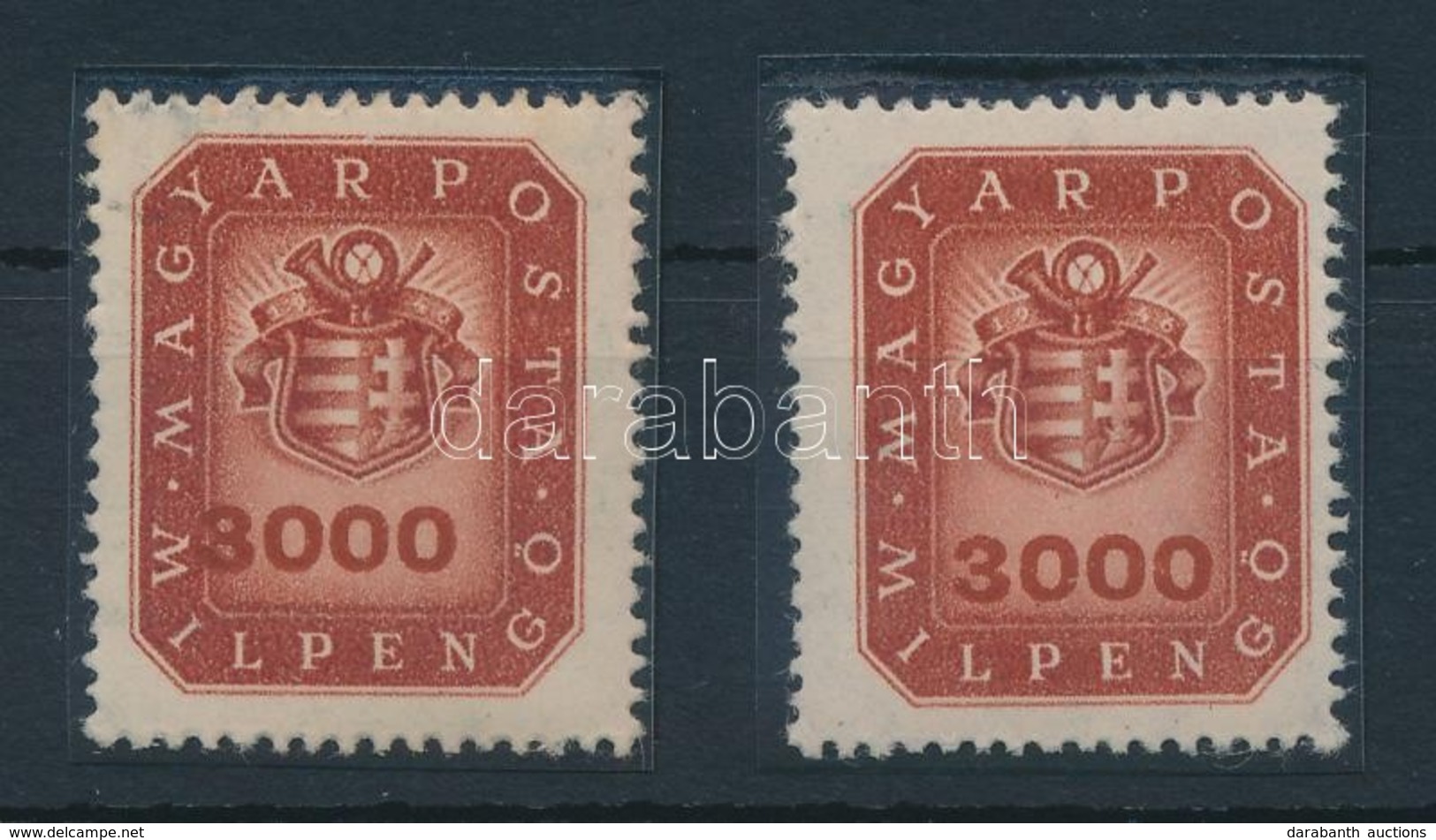 ** 1946 Milpengős 3000 Milpengő A Keretbe Tolódott értékszámmal - Other & Unclassified