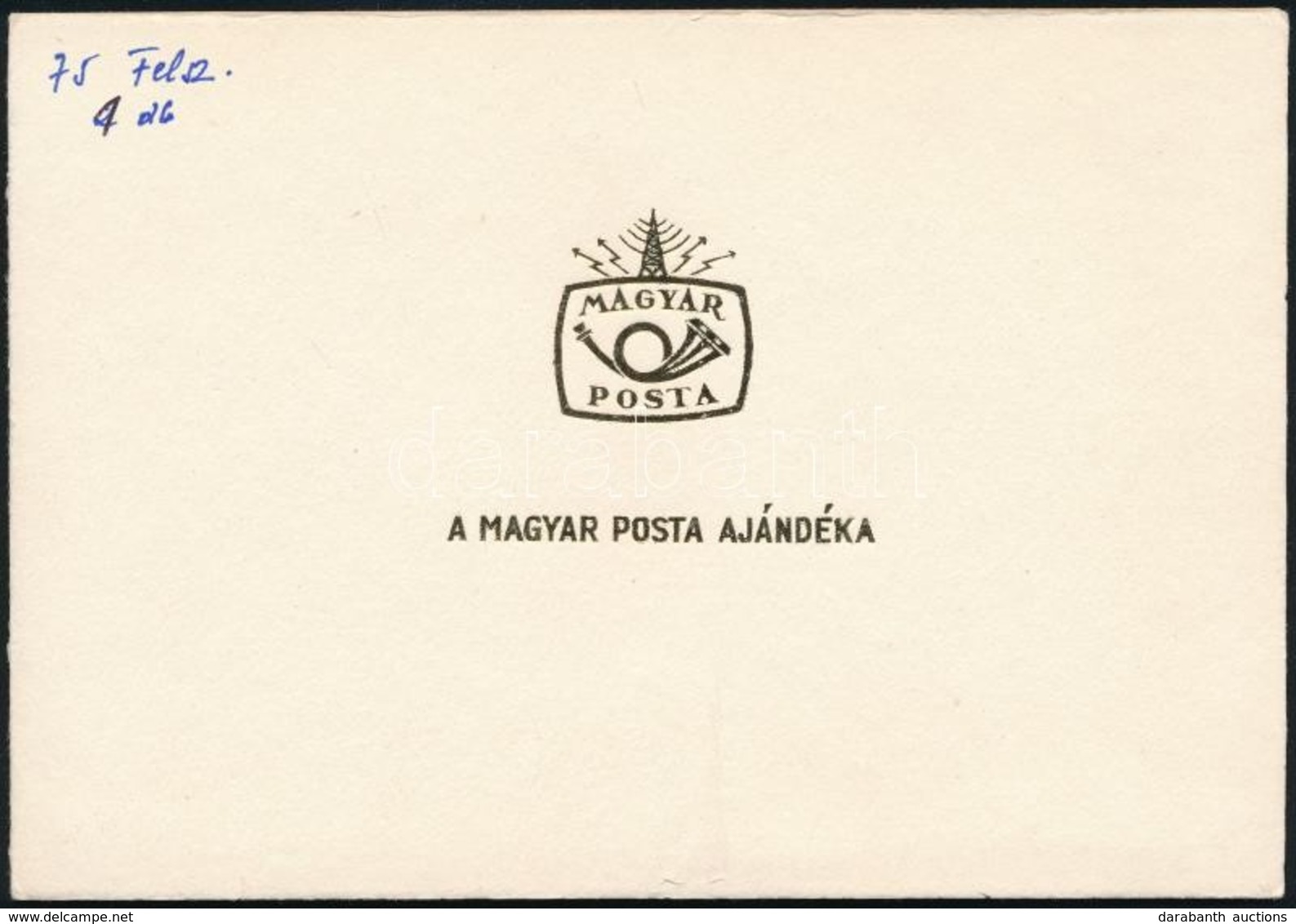 ** 1975 Felszabadulás Vágott Négyestömbök, 'A Magyar Posta Ajándéka' (20.000) / Mi 3026-3030 Imperforate Blocks Of 4, Pr - Sonstige & Ohne Zuordnung