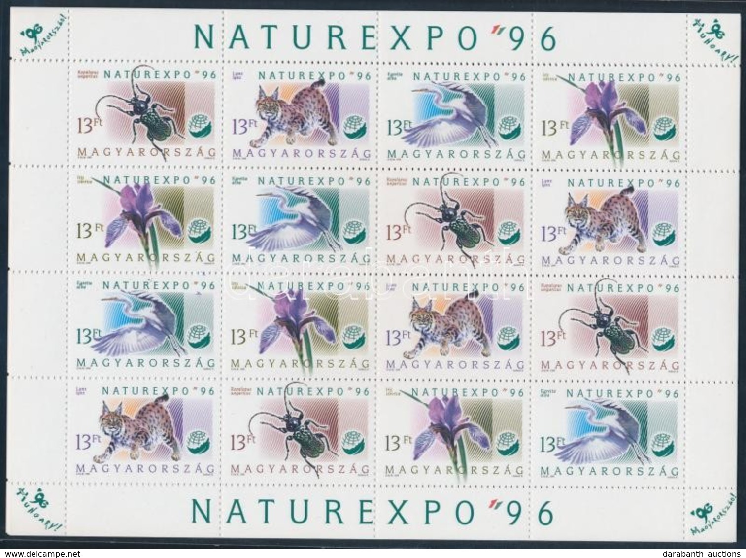 ** 1996 Naturexpo 5 Db Teljes ív (12.500) - Autres & Non Classés