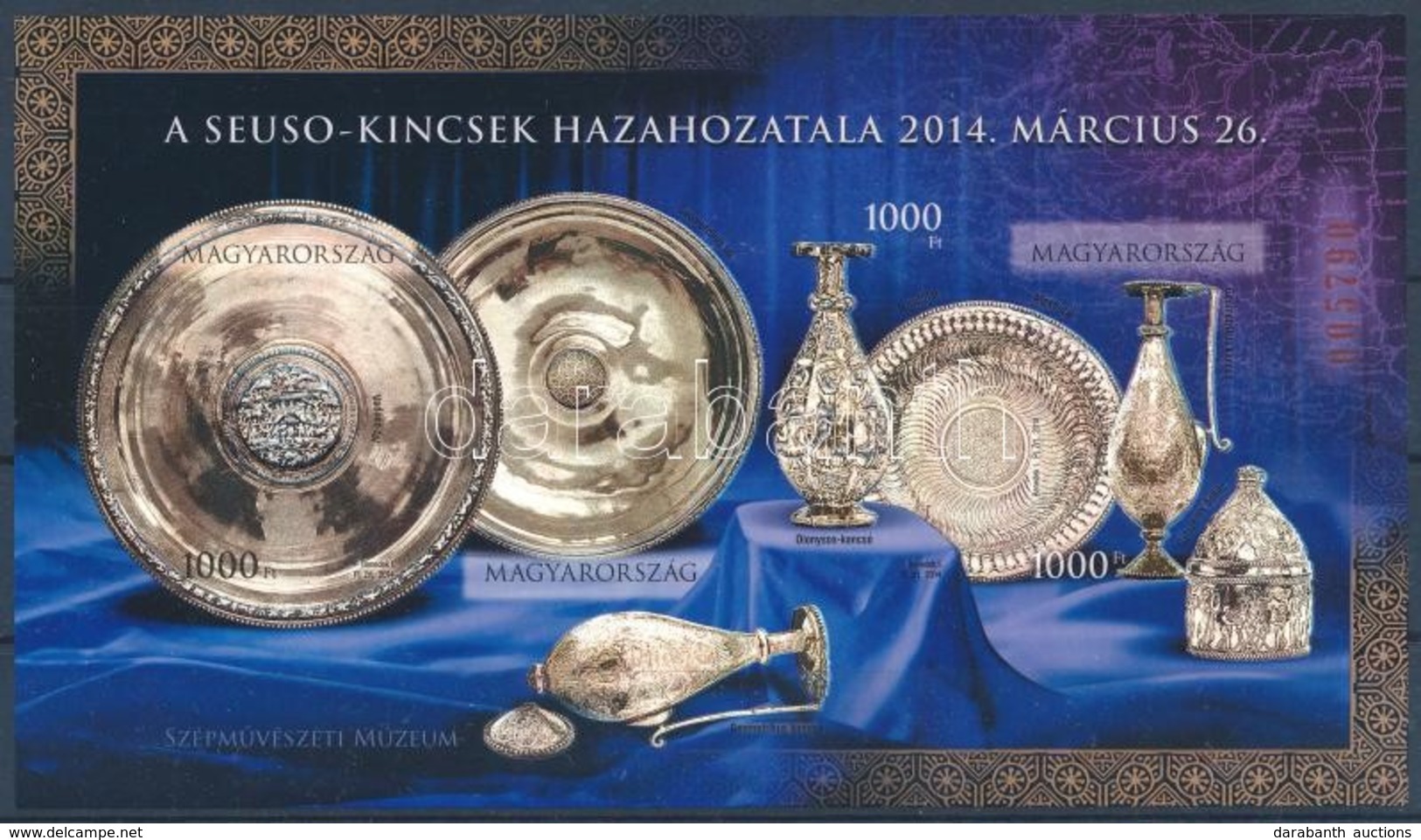 ** 2014 A Seuzo-kincsek Hazahozatala Vágott Blokk (12.000) / Mi Block 372 B Imperforate - Other & Unclassified