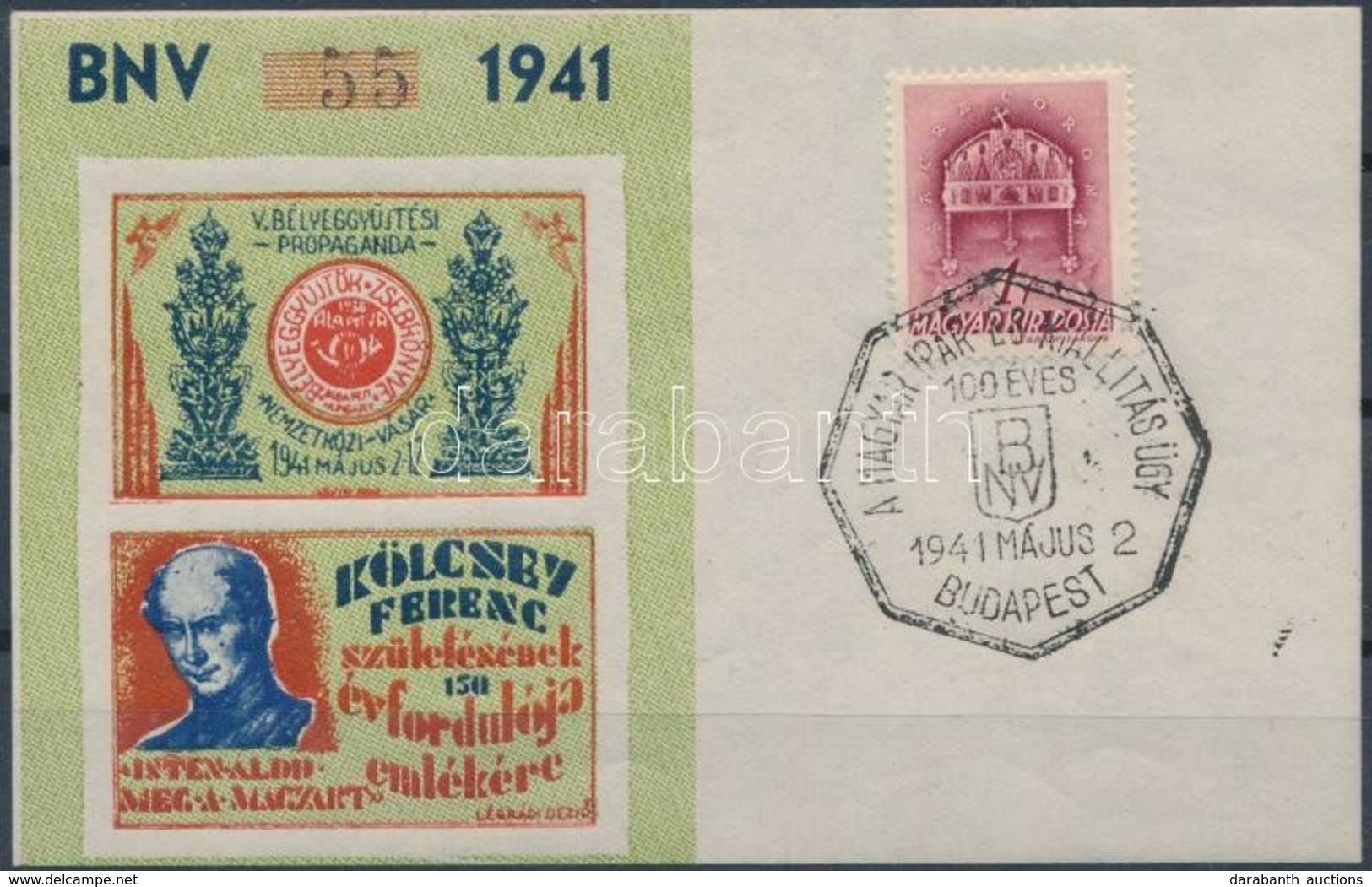 O 1941/6aa Kölcsey II. Emlékív (10.000) - Other & Unclassified