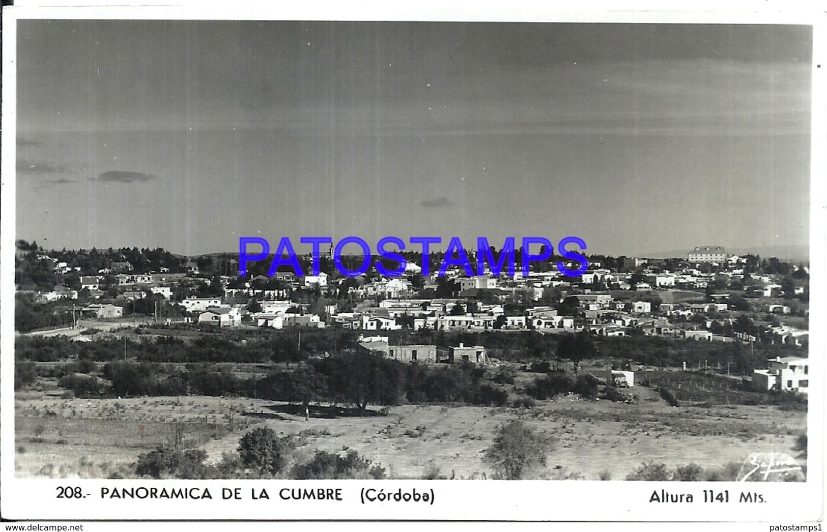 106350 ARGENTINA CORDOBA LA CUMBRE VISTA PANORAMICA PHOTO NO POSTAL POSTCARD - Photographie