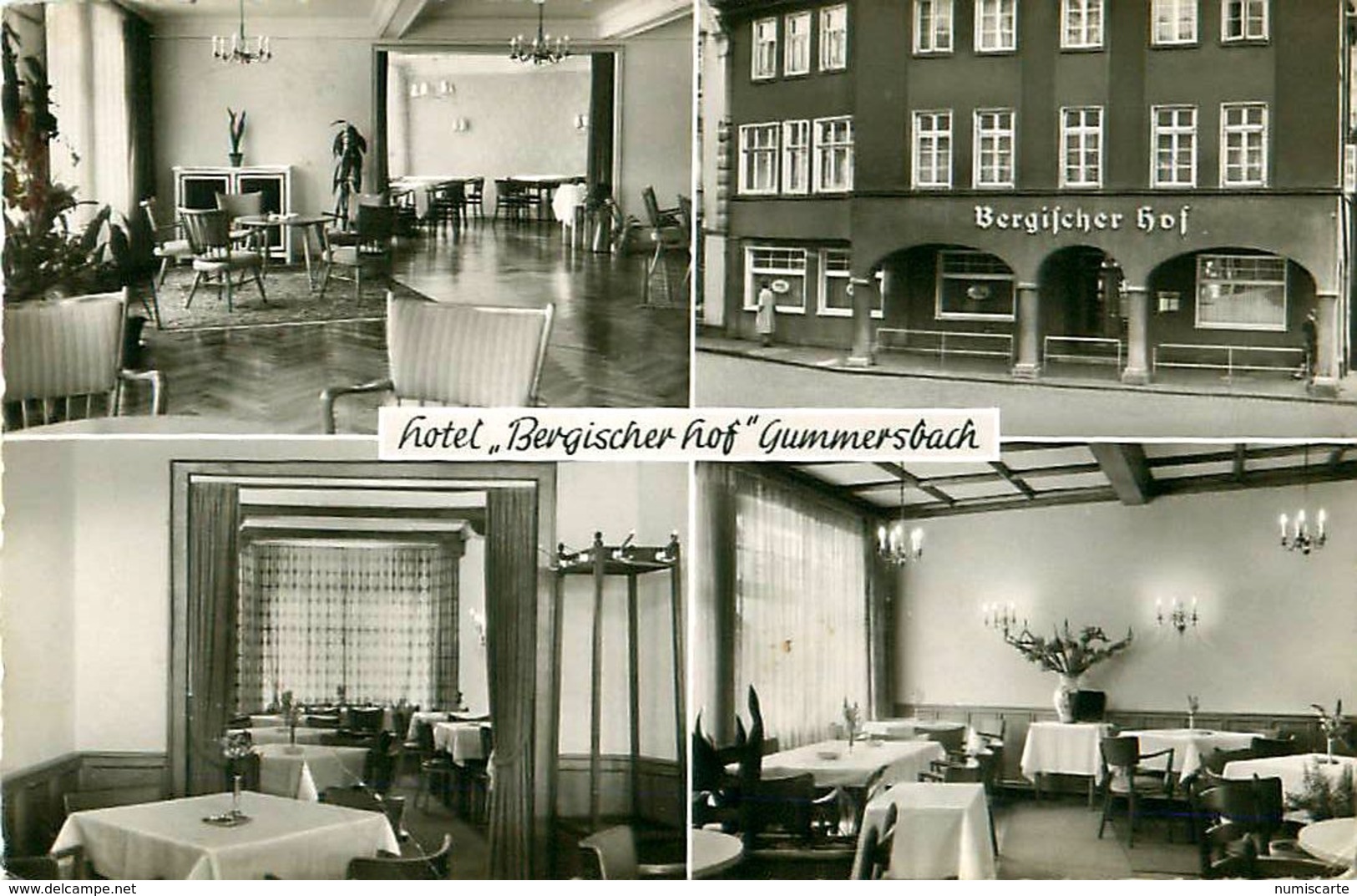 Cpsm GUMMERSBACH - Hôtel Restaurant BERGISCHER HOF - Multivues - Gummersbach