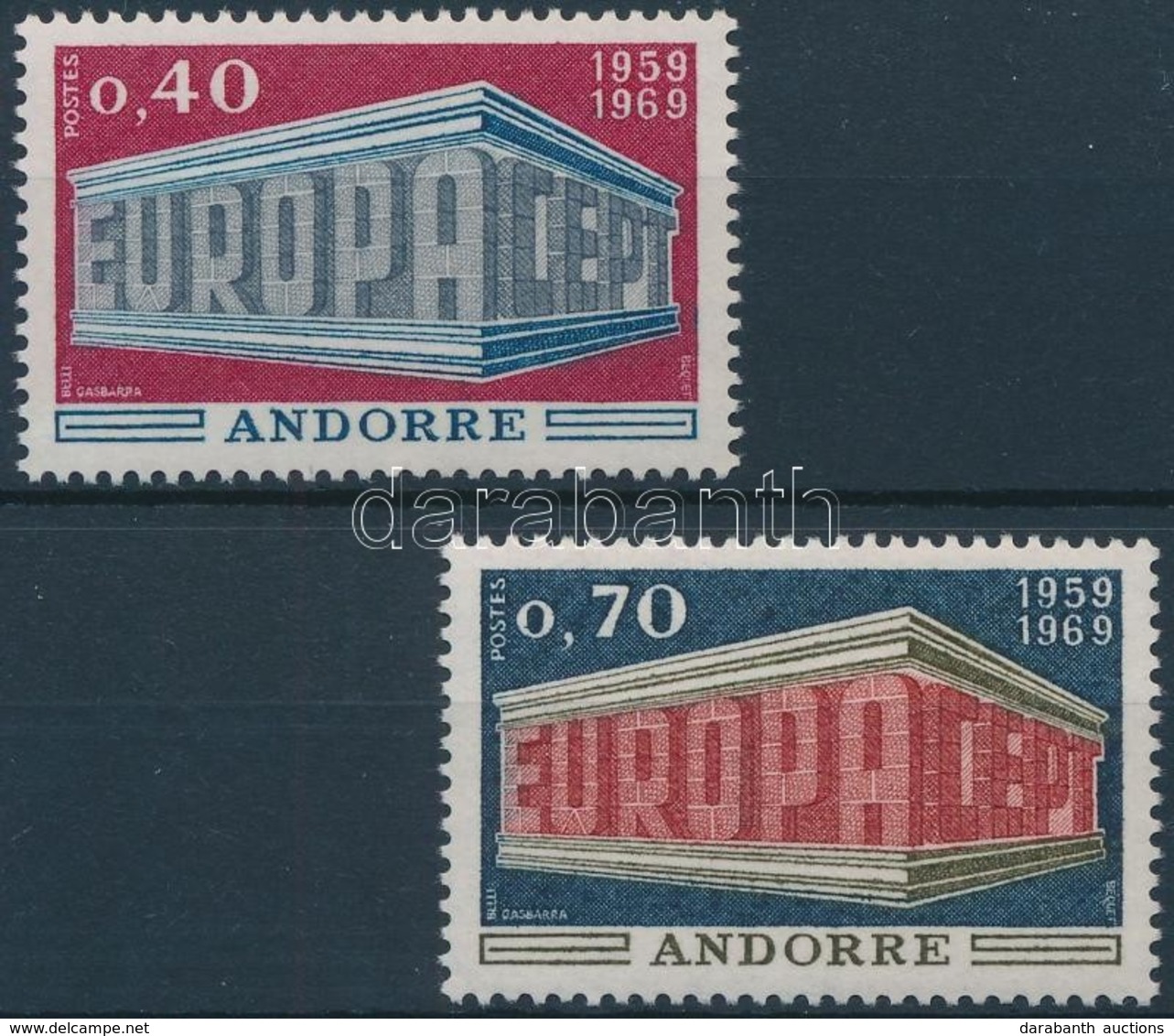 ** 1969 Europa CEPT Sor,
Europa CEPT Set
Mi 214-215 - Other & Unclassified