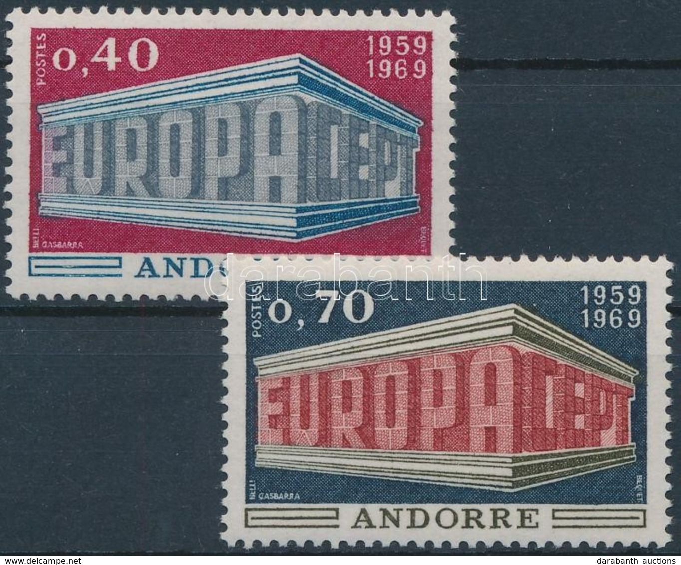 ** 1969 Europa CEPT Sor,
Europa CEPT Set
Mi 214-215 - Otros & Sin Clasificación