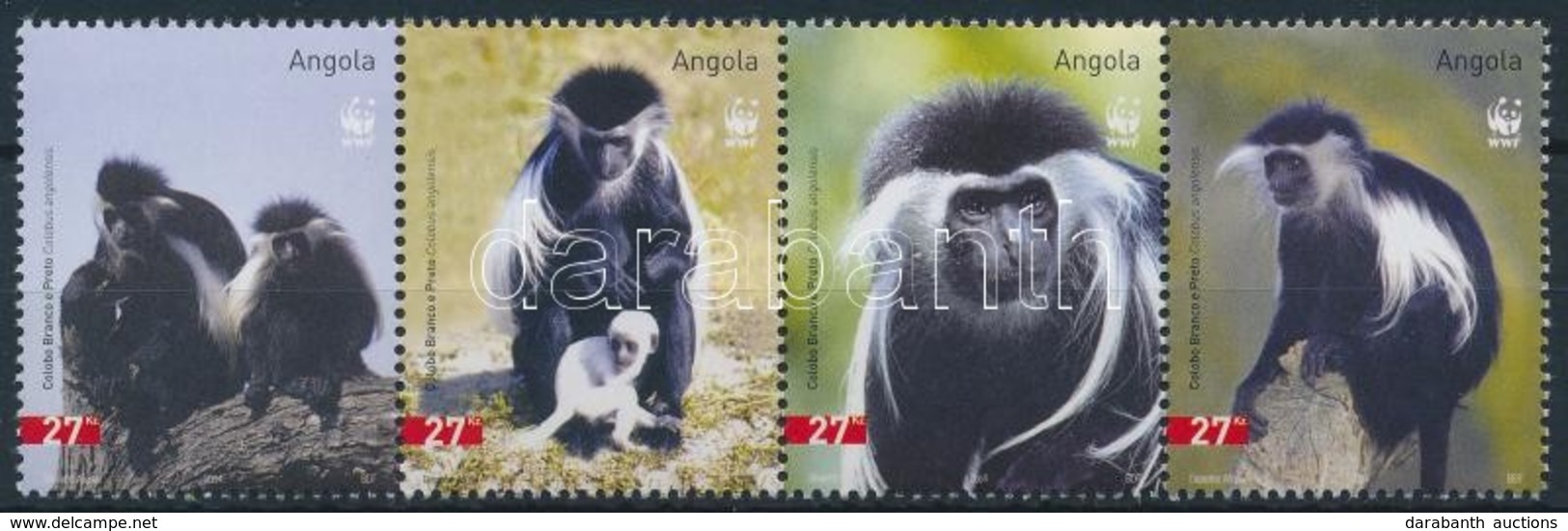 ** 2004 WWF: Majmok Négyescsík Mi 1745-1748 - Autres & Non Classés