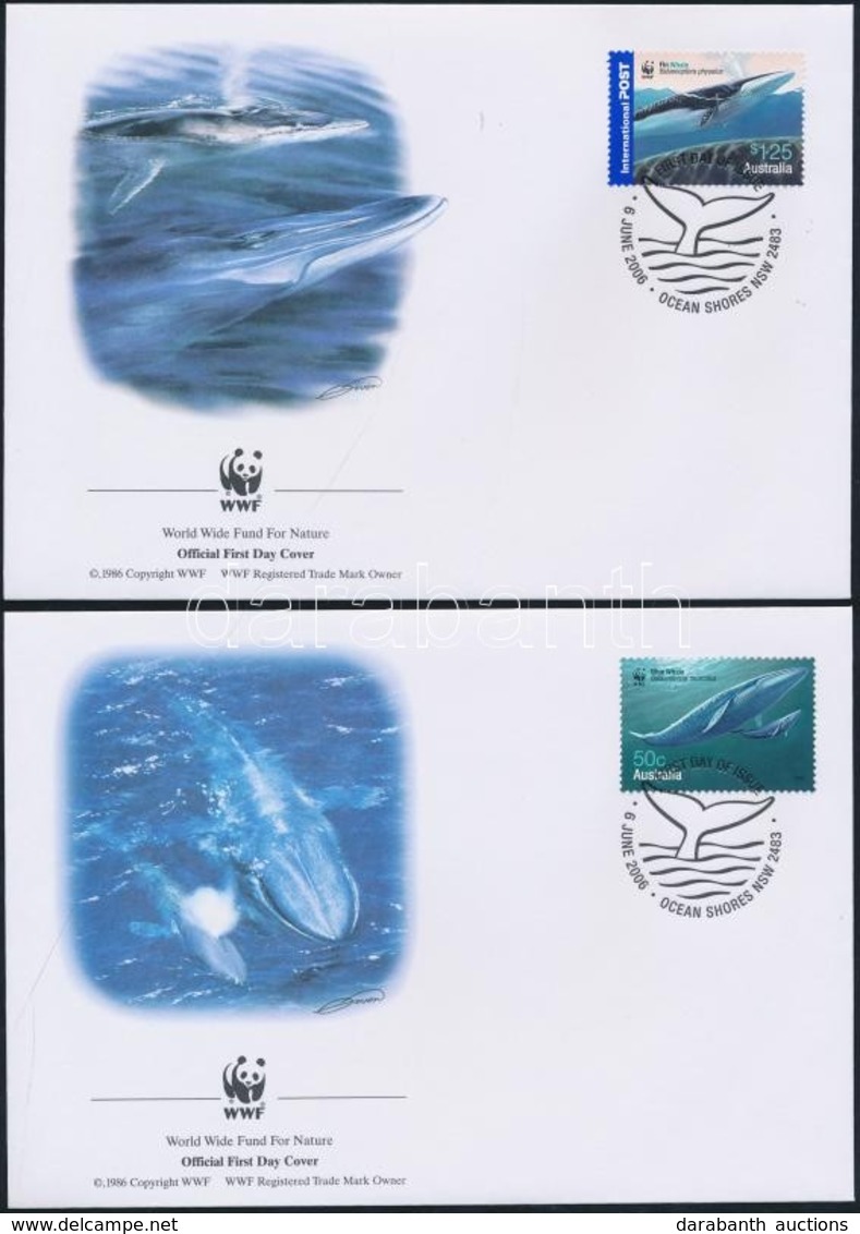 2006 WWF Bálnák Sor Mi 2677-2680 4 FDC-n - Sonstige & Ohne Zuordnung