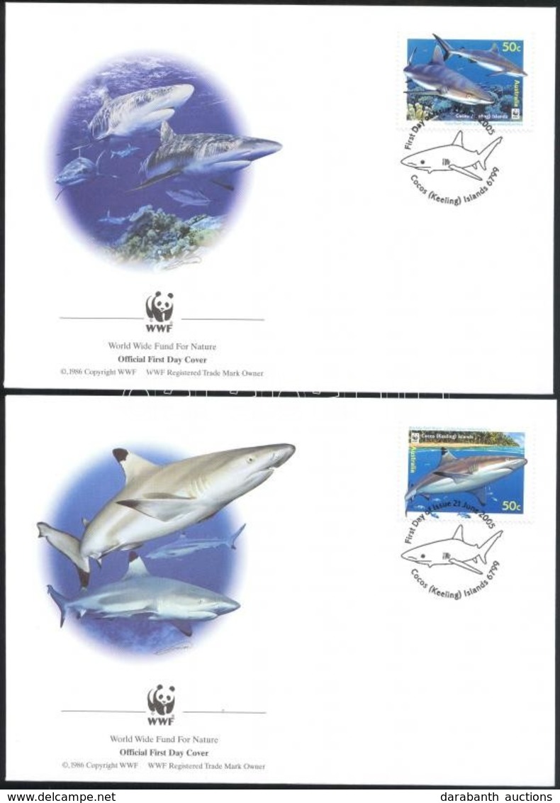 2005 WWF Cápák 4 FDC Mi 420-423 - Sonstige & Ohne Zuordnung