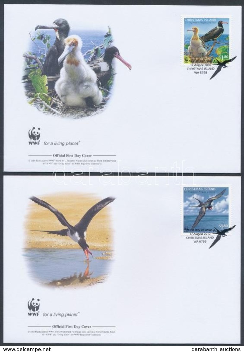 2010 WWF: Madár Sor 4 Db FDC-n Mi 681-684 - Otros & Sin Clasificación