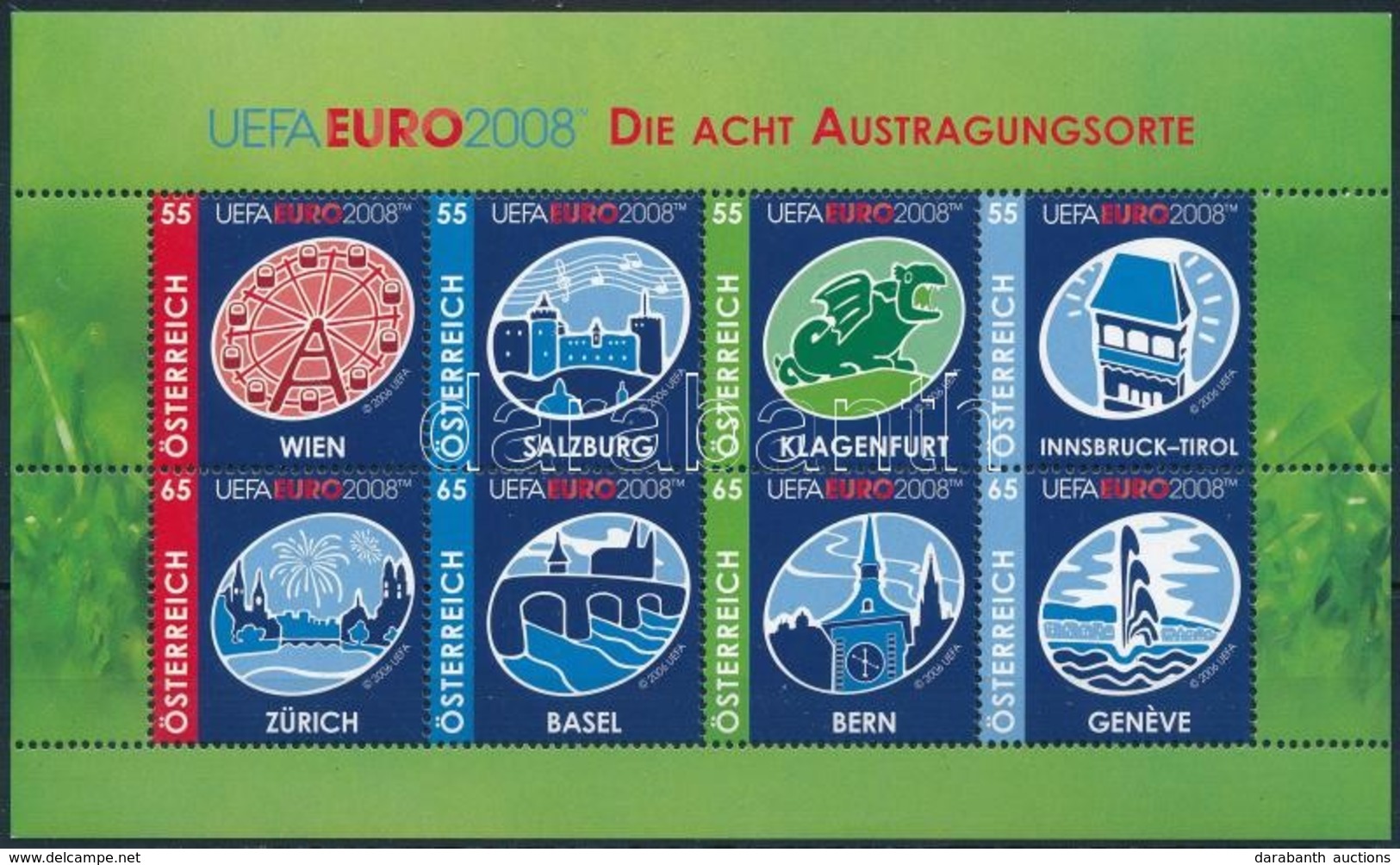 ** 2008 Sport Kisív,
Sport Mini Sheet
Mi 2697-2704 - Autres & Non Classés