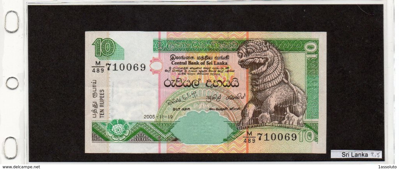 Banconota Sri Lanka 10 Rupees - Sri Lanka