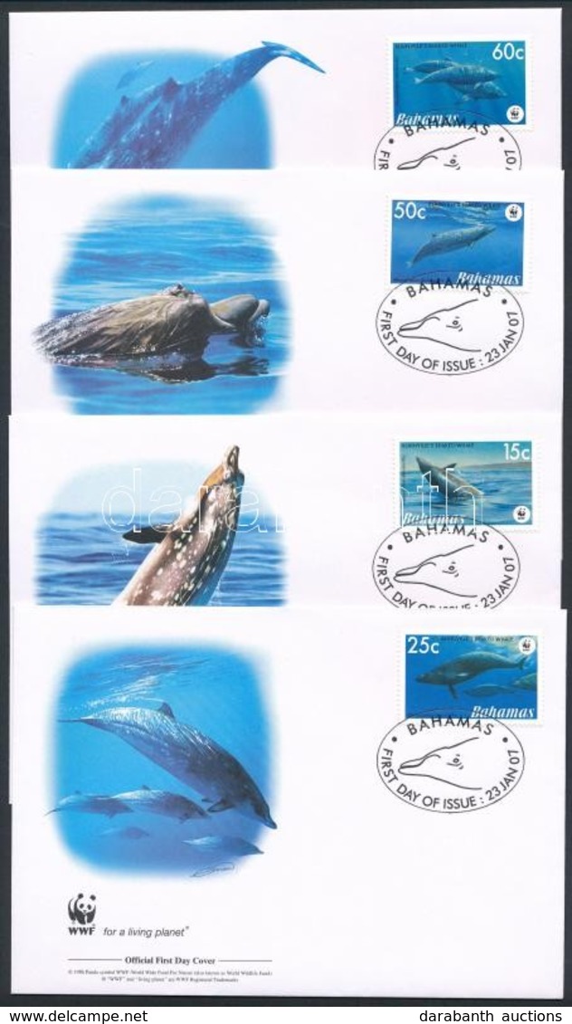 2007 WWF: Delfin Sor Mi 1281-1284 4 FDC-n - Other & Unclassified