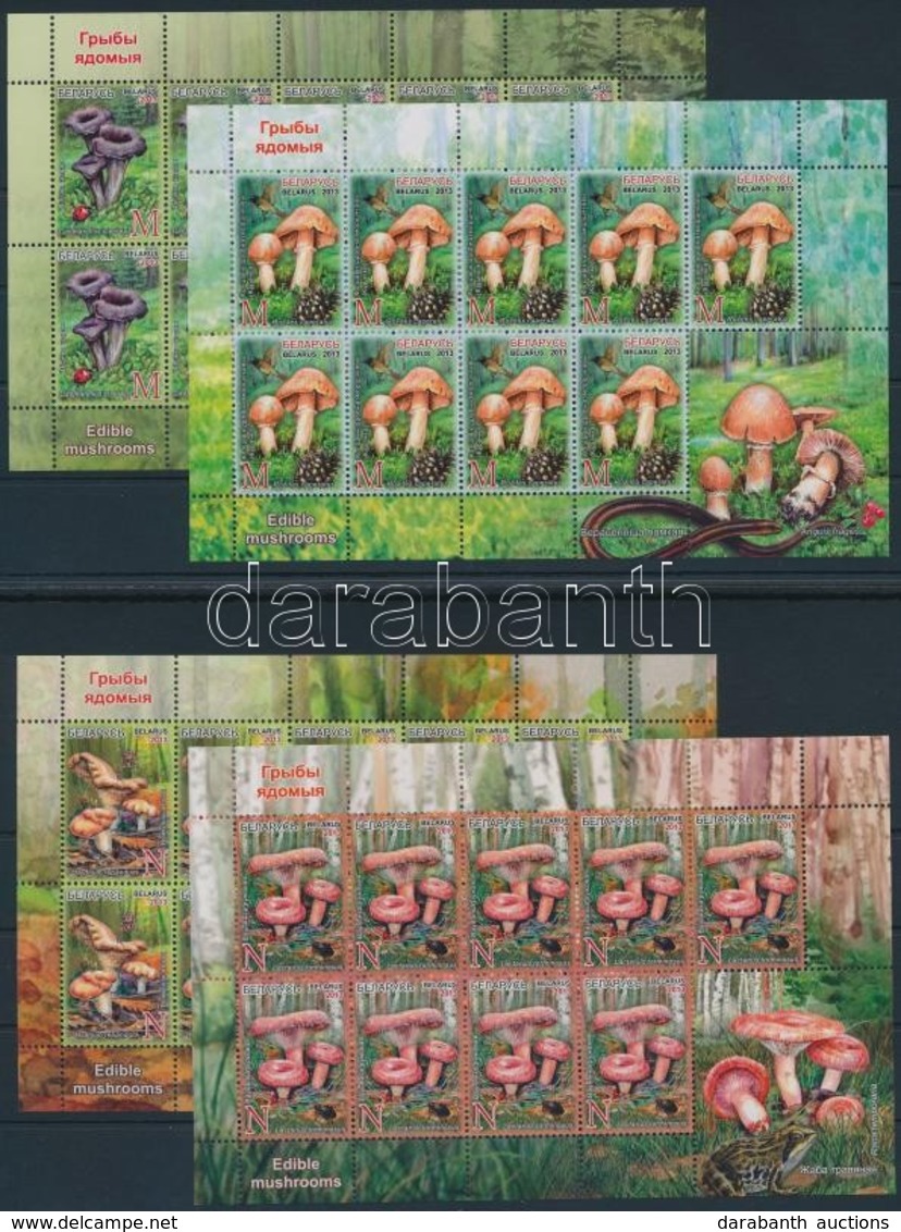 ** 2013 Gombák Kisívsor,
Mushrooms Minisheet Set
Mi 971-974 - Autres & Non Classés