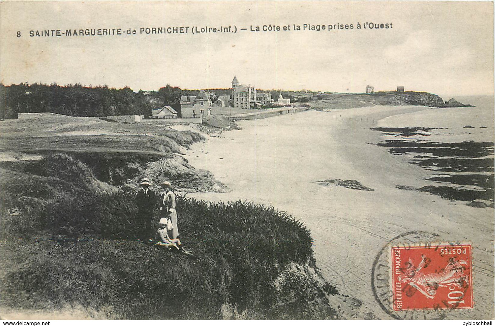 CPA 44 Loire Atlantique Inférieure Ste Sainte Marguerite De Pornichet La Côte Et La Plage Prise à L'Ouest - Pornichet
