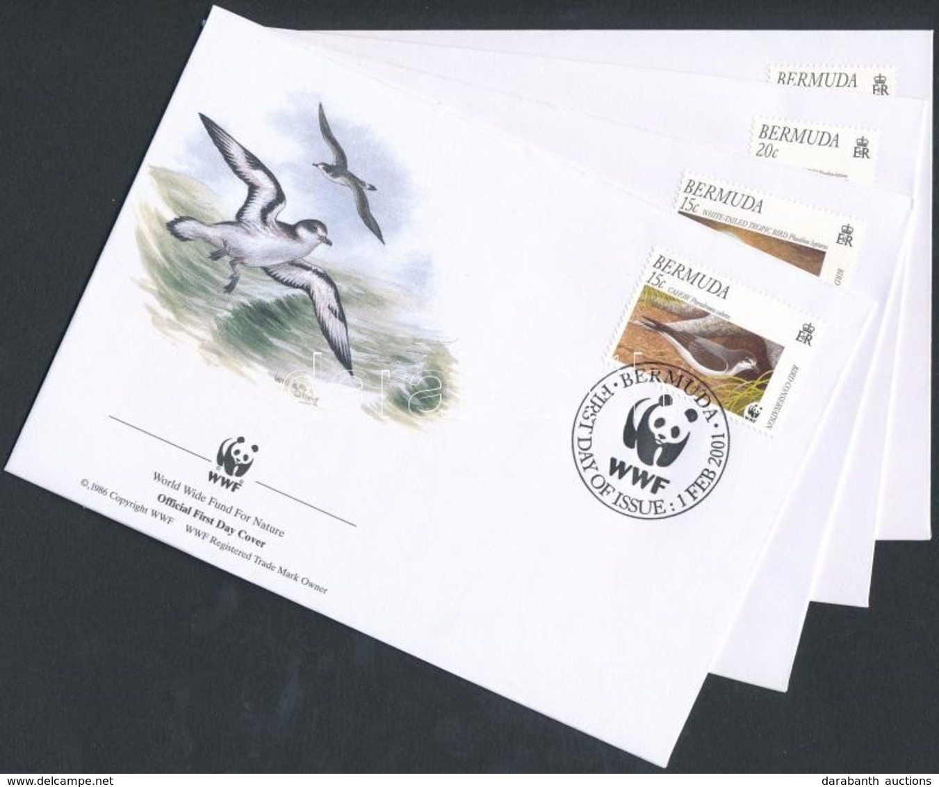 2001 WWF: Madarak Sor 4 Db FDC-n Mi 785-788 - Other & Unclassified