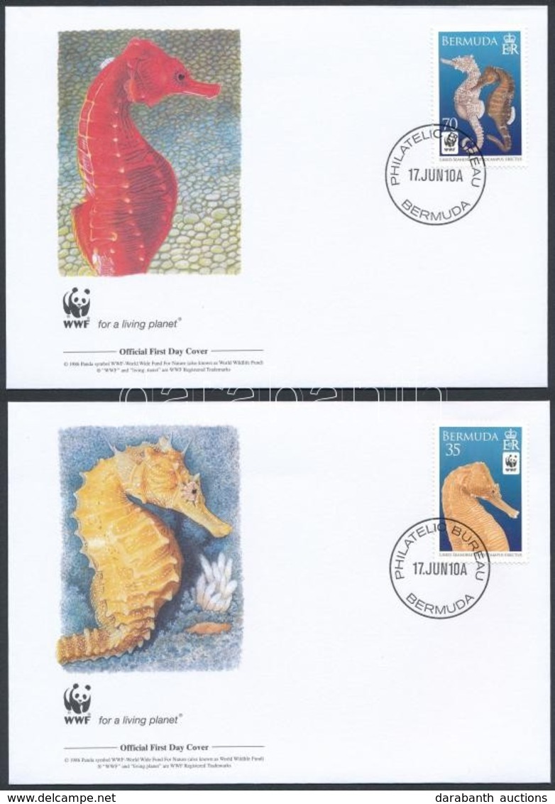 2010 WWF: Tengeri Csikók Sor 4 Db FDC-n Mi 1005-1008 - Sonstige & Ohne Zuordnung