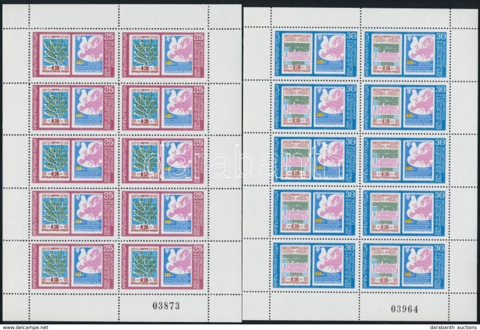 ** 1982 Konferencia Kisívsor,
Conference Minisheet Set
Mi 3119-3122 - Sonstige & Ohne Zuordnung