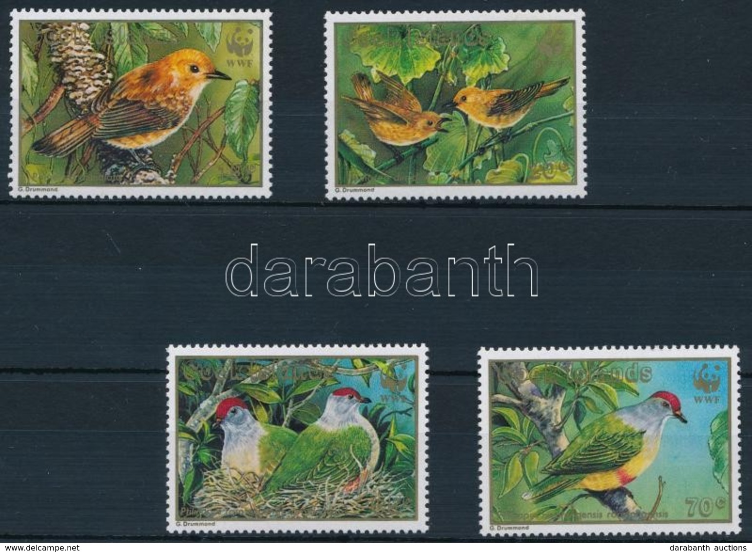 ** 1989 WWF: Madár Sor,
WWF: Bird
Mi 1278-1281 - Other & Unclassified