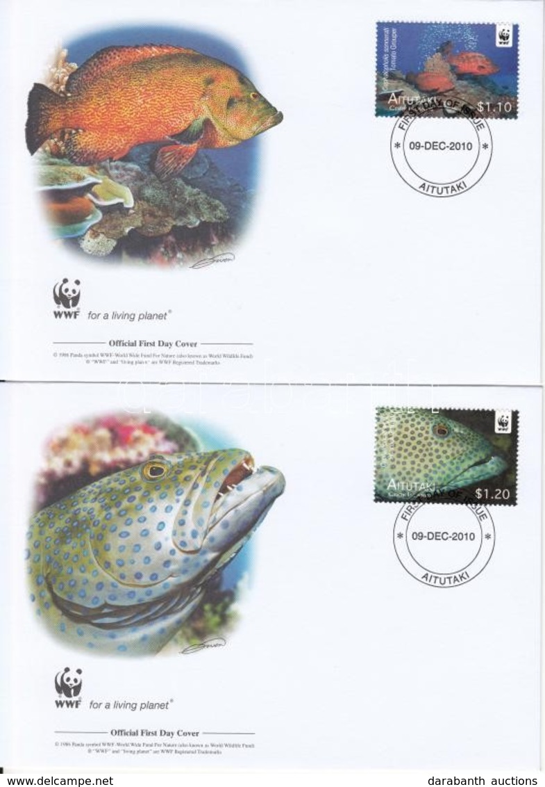 2010 WWF: Halak Sor 4 Db FDC-n Mi 782-785 - Otros & Sin Clasificación