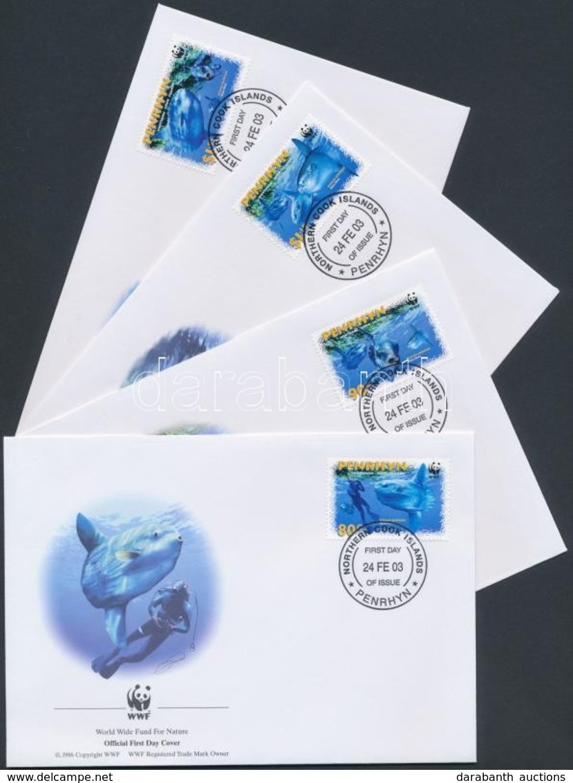 2003 WWF Holdhal Sor Mi 605-608 4 FDC - Other & Unclassified