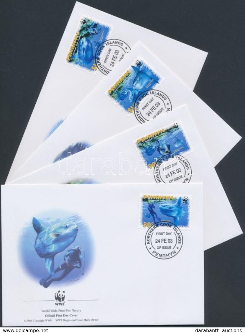 2003 WWF Holdhal Sor Mi 605-608 4 FDC - Other & Unclassified